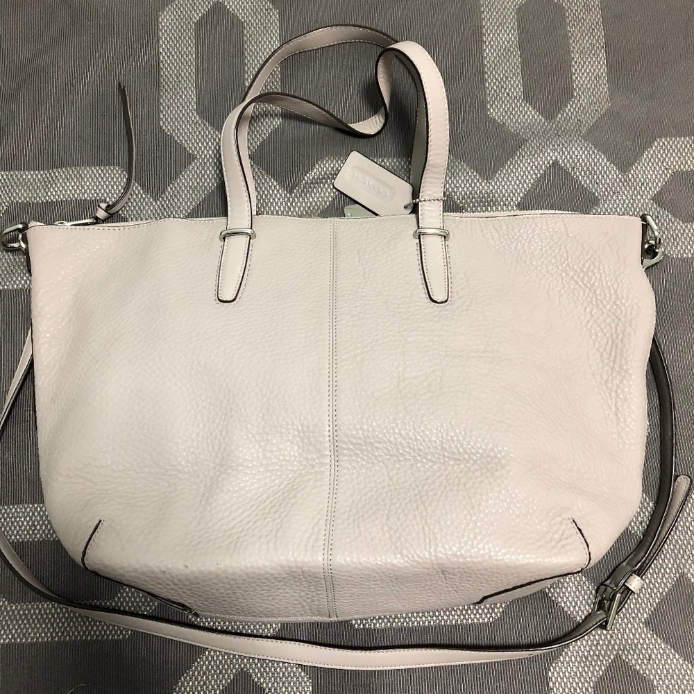Gray Coach tote - Good condition!